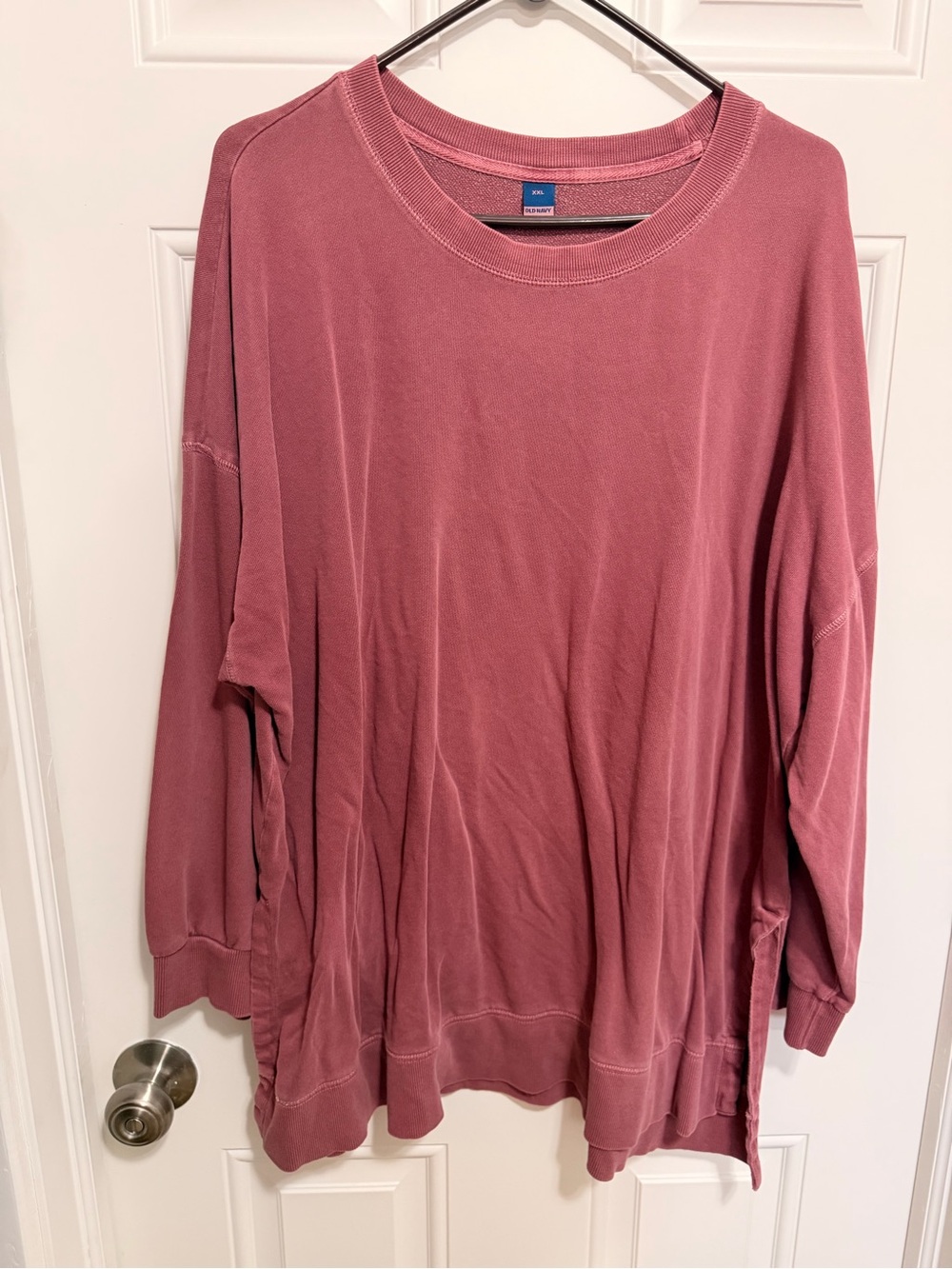 Old Navy Dusty Rose Oversized Crewneck Sweatshirt